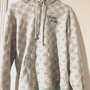 FREE SHIPPING Teddy Fresh Argyle Heart Hoodie Unisex Size Small